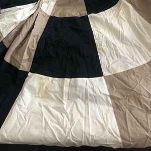 Hermès 1970s Vintage Beige Leather Buckle Wrap Skirt